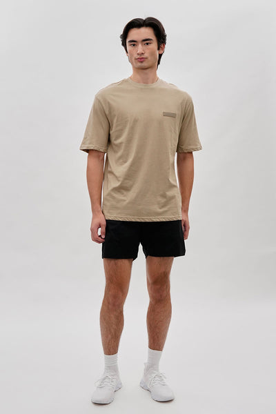 Essentials Super Triple Goose Logo Print Tee - Beige - Mens Tees & Tank Tops - International Clothiers