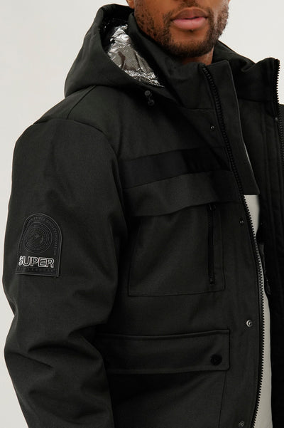 Super Triple Goose Thermal-Foil Lining Bomber Jacket - Black - Mens Bomber Jackets - International Clothiers