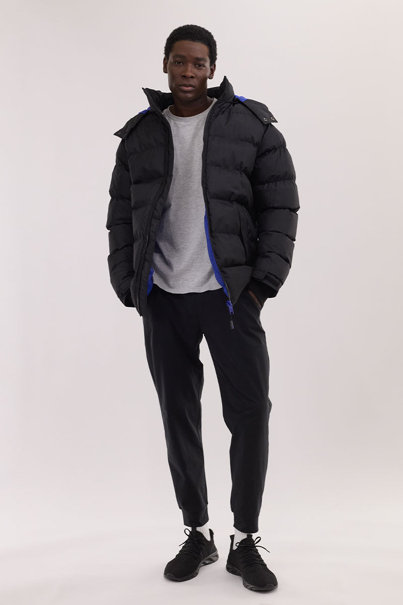 Super Triple Goose Thermal-Foil Lining Bomber Jacket - Blue - Mens Bomber Jackets - International Clothiers
