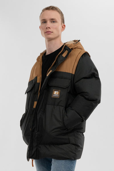 Canada Work Gear Removable Sleeve Parka Jacket - Black - Mens Parka Jackets - International Clothiers