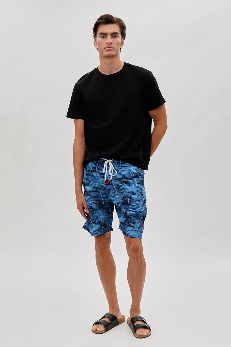 Canada Weather Gear Tropical Print Swim Shorts - Blue - Mens Shorts & Capris - International Clothiers