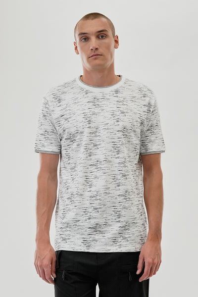Canada Weather Gear Vintage Patterned Crewneck Tee - White - Mens Tees & Tank Tops - International Clothiers
