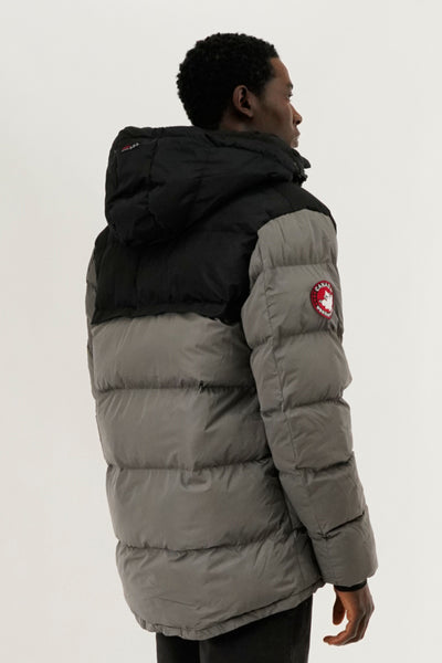 Canada Weather Gear Colour Block Puffer Bomber Jacket - Grey - Mens Bomber Jackets - International Clothiers