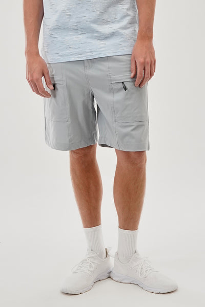 Canada Weather Gear Solid Belted Ripstop Cargo Shorts - Grey - Mens Shorts & Capris - International Clothiers