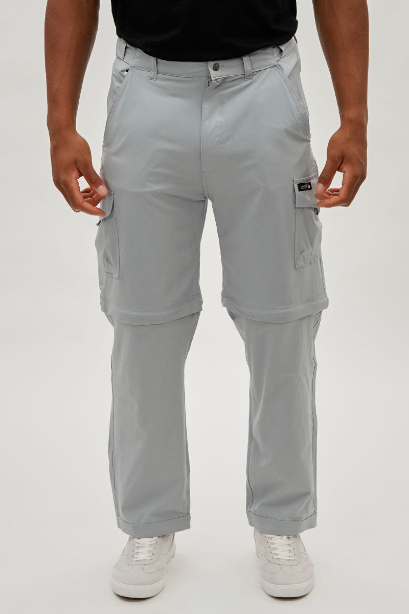 Canada Weather Gear Convertible Utility Cargo Pants - Grey - Mens Pants - International Clothiers