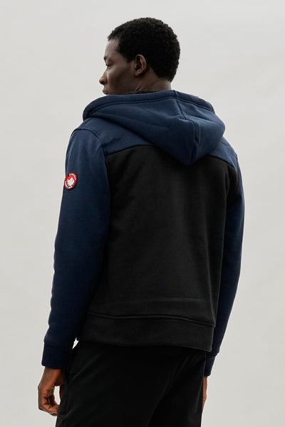 Canada Weather Gear Colour Block Sherpa Lined Lightweight Jacket - Navy - Mens Lightweight Jackets - International Clothiers