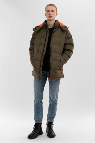 Super Triple Goose Thermal Foil Lining Bomber Jacket - Olive - Mens Bomber Jackets - International Clothiers