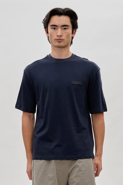 Essentials Super Triple Goose Logo Print Tee - Navy - Mens Tees & Tank Tops - International Clothiers