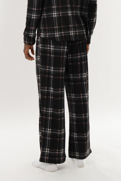 Canada Weather Gear Long Printed Pajama Pants - Black - Mens Pajamas - International Clothiers