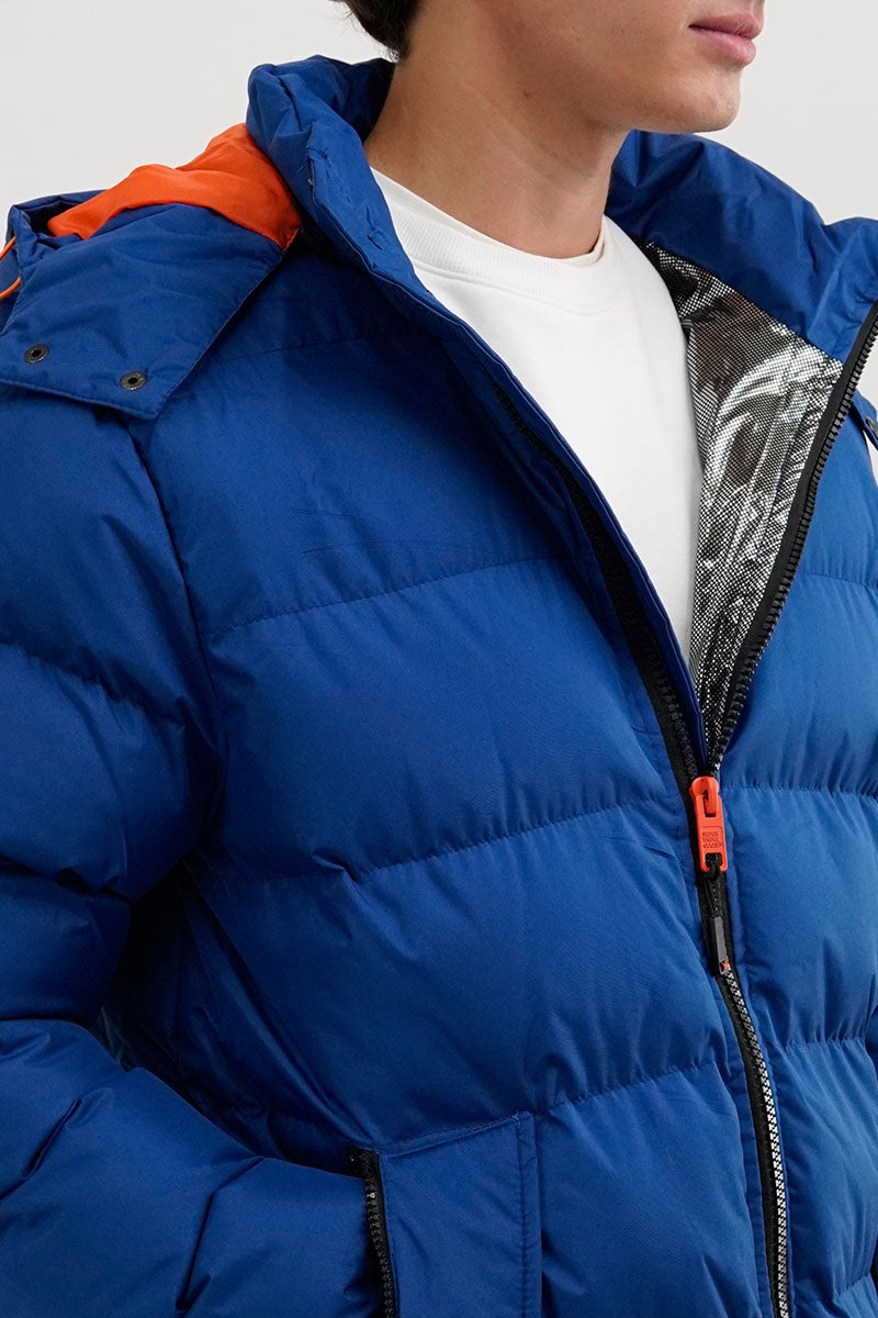 Super Triple Goose Thermal-Foil Lining Bomber Jacket - Blue - Mens Bomber Jackets - International Clothiers
