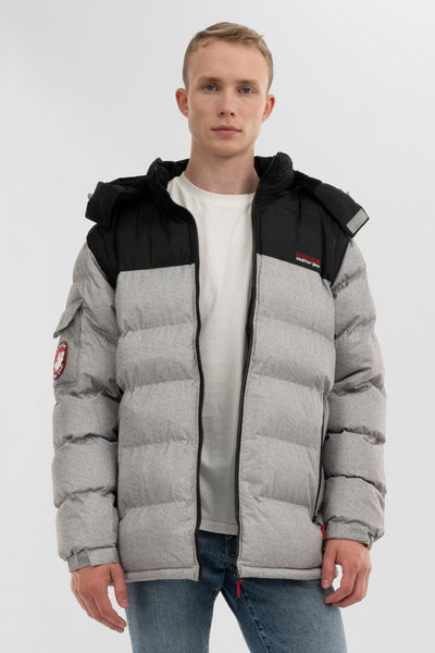 Canada Weather Gear Removable Sleeve Bomber Jacket - Grey - Mens Bomber Jackets - International Clothiers
