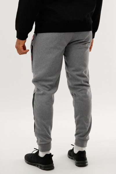 Canada Weather Gear Fleece Contrast Insert Jogger - Grey - Mens Joggers & Sweatpants - International Clothiers