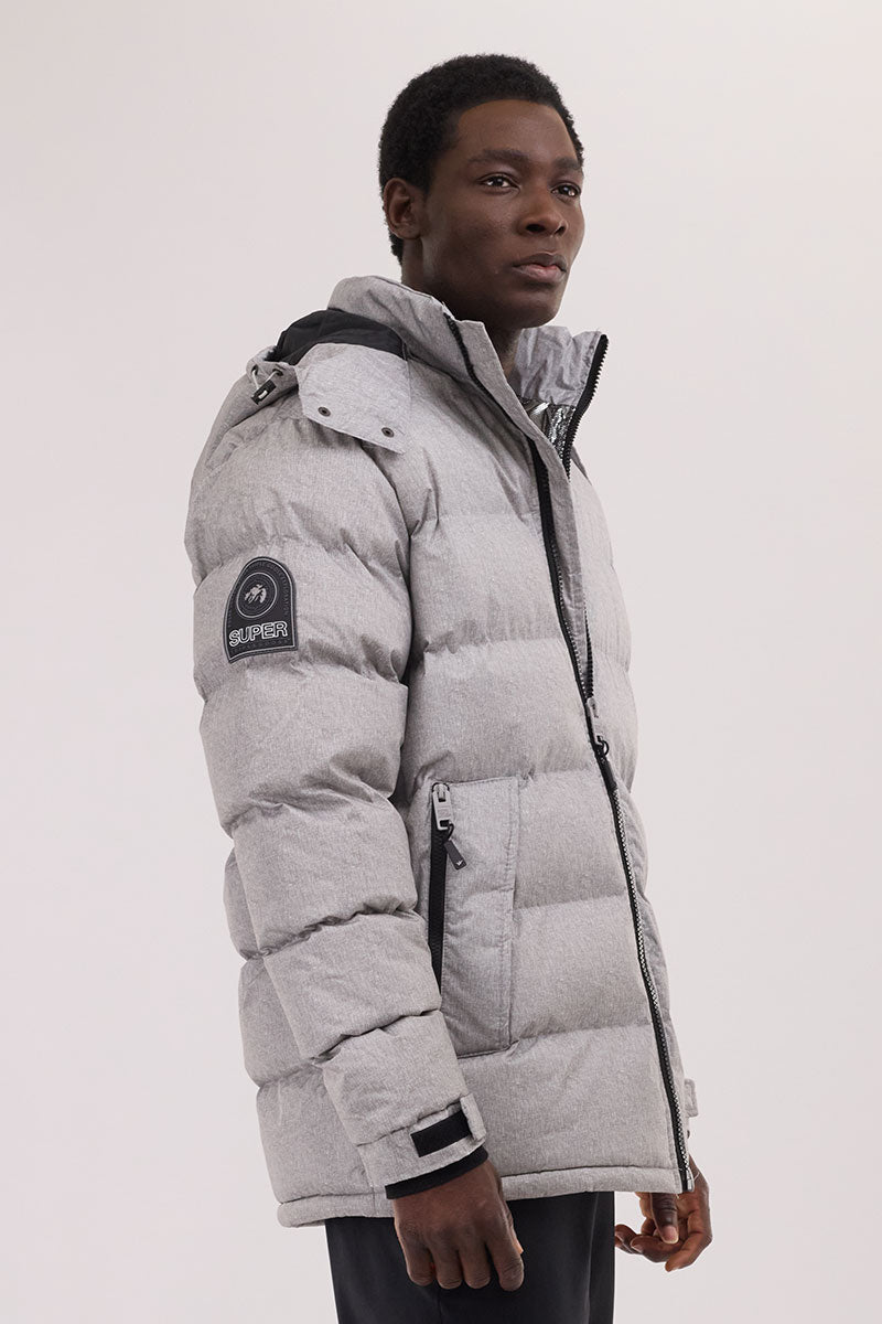 Super Triple Goose Thermal-Foil Lining Bomber Jacket - Grey - Mens Bomber Jackets - International Clothiers