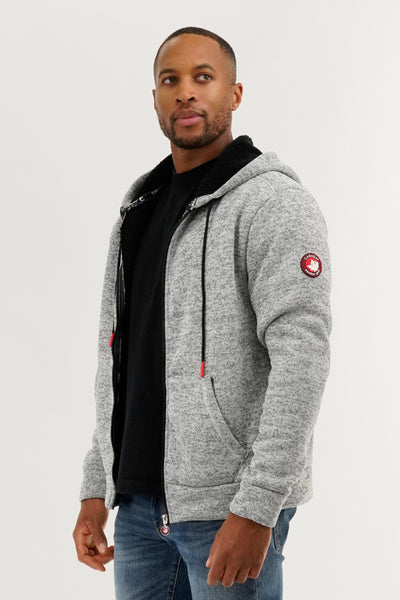 Canada Weather Gear Sherpa Lined Lightweight Jacket - Grey - Mens Lightweight Jackets - International Clothiers