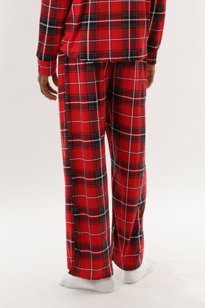 Canada Weather Gear Long Printed Pajama Pants - Red - Mens Pajamas - International Clothiers