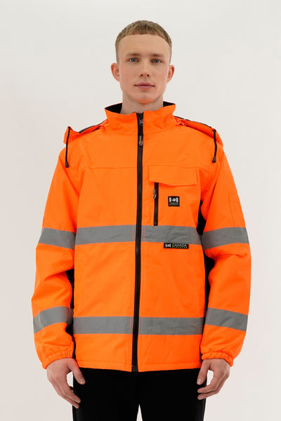 Canada Work Gear Hi-Vis Reflective Parka Jacket - Orange - Mens Parka Jackets - International Clothiers