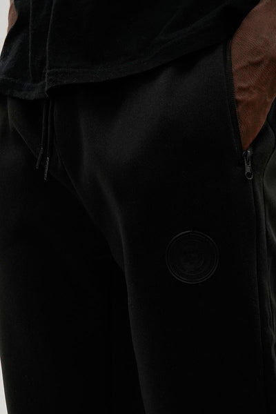 Super Triple Goose Basic Zipper Pocket Joggers - Black - Mens Joggers & Sweatpants - International Clothiers