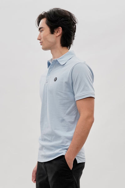Canada Weather Gear Travel Collection Piping Detail Polo Shirt - Blue - Mens Polo Shirts - International Clothiers