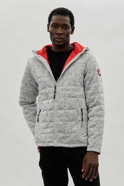 Canada Weather Gear Zip Up Hooded Lightweight Jacket - Grey - Mens Lightweight Jackets - International Clothiers