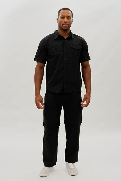 Canada Weather Gear Convertible Utility Cargo Pants - Black - Mens Pants - International Clothiers