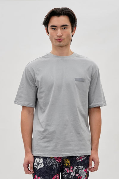 Essentials Super Triple Goose Logo Print Tee - Grey - Mens Tees & Tank Tops - International Clothiers