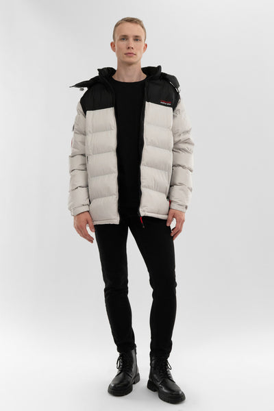 Canada Weather Gear Removable Sleeve Bomber Jacket - White - Mens Bomber Jackets - International Clothiers