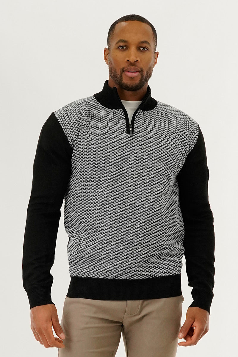 Canada Weather Gear 1/4 Zip Pullover Sweater - Grey