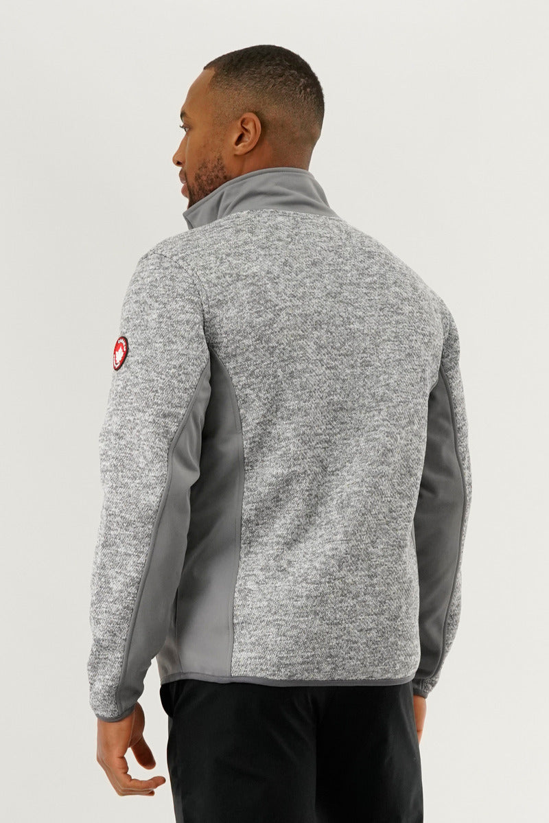 Canada Weather Gear Fleece Lightweight Jacket - Grey - Mens Lightweight Jackets - International Clothiers