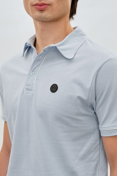 Canada Weather Gear Travel Collection Piping Detail Polo Shirt - Blue - Mens Polo Shirts - International Clothiers