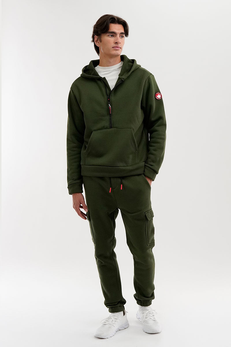 Canada Weather Gear Fleece Cargo Joggers - Olive - Mens Joggers & Sweatpants - International Clothiers