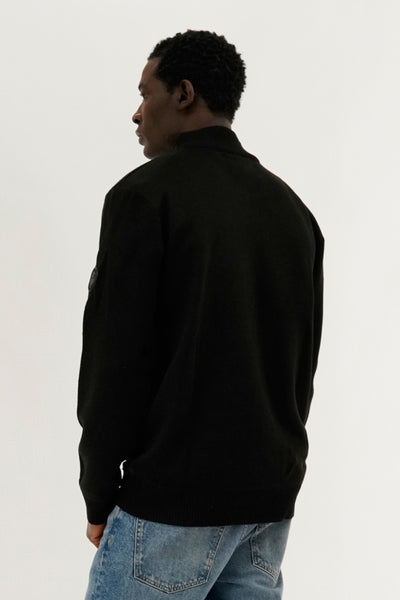 Canada Weather Gear Button Up Colour Block Pullover Sweater - Red - Mens Pullover Sweaters - International Clothiers