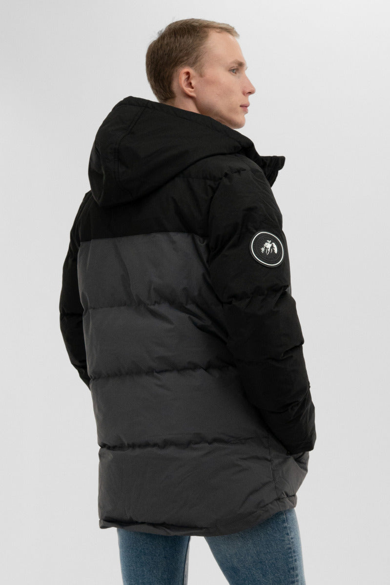 Super Triple Goose Colour Block Bomber Jacket - Grey - Mens Bomber Jackets - International Clothiers