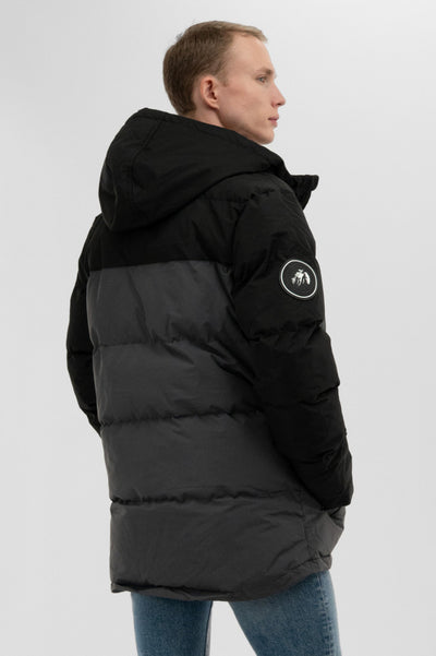 Super Triple Goose Colour Block Bomber Jacket - Grey - Mens Bomber Jackets - International Clothiers