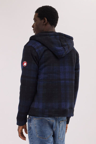Canada Weather Gear Hooded Sherpa Lined Lightweight Jacket - Navy - Mens Hoodies & Sweatshirts - International Clothiers