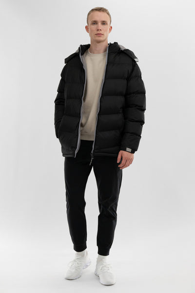 Super Triple Goose Chevron Bomber Jacket - Grey - Mens Bomber Jackets - International Clothiers