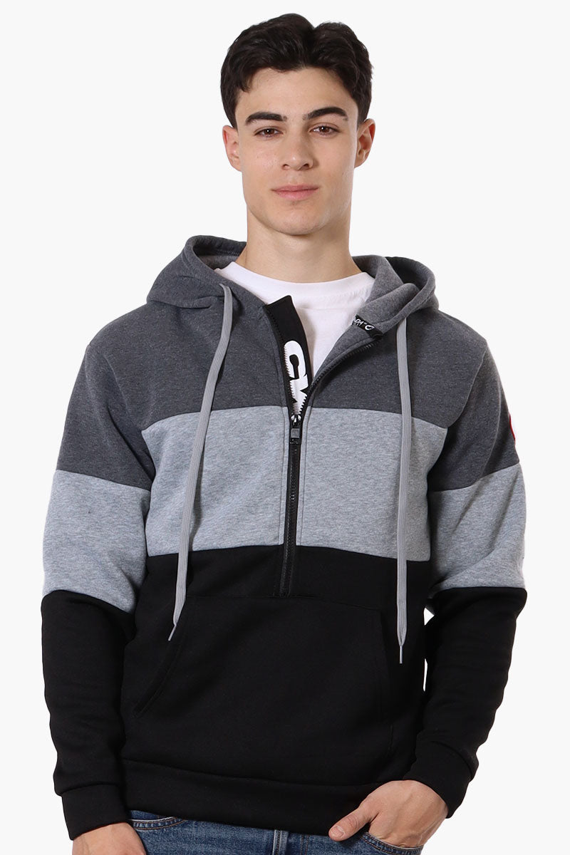 Canada Weather Gear 1/2 Zip Colour Block Hoodie