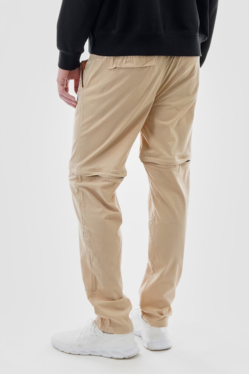 Canada Weather Gear Adventure Bound Solid Zip Off Cargo Pants - Beige - Mens Pants - International Clothiers