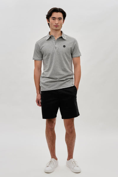 Canada Weather Gear Travel Collection Piping Detail Polo Shirt - Grey - Mens Polo Shirts - International Clothiers