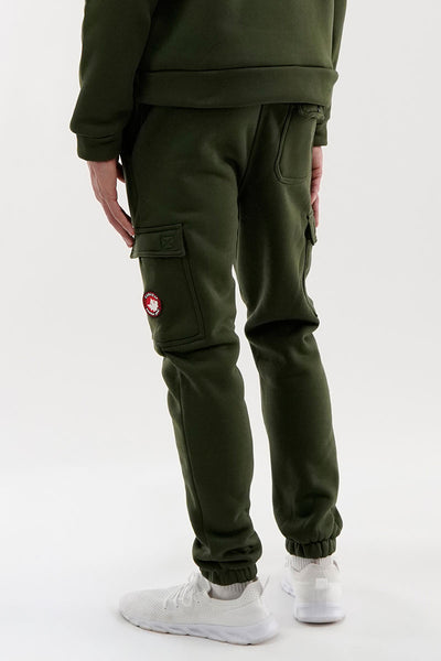 Canada Weather Gear Fleece Cargo Joggers - Olive - Mens Joggers & Sweatpants - International Clothiers