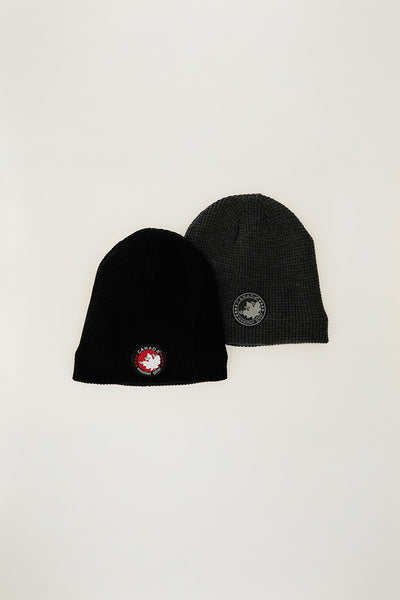 Canada Weather Gear Two-Pack Ribbed Hat - Grey - Mens Hats - International Clothiers