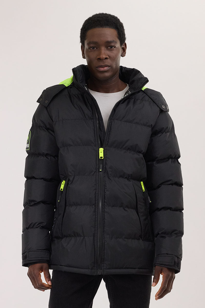 Super Triple Goose Thermal-Foil Lining Bomber Jacket - Green - Mens Bomber Jackets - International Clothiers