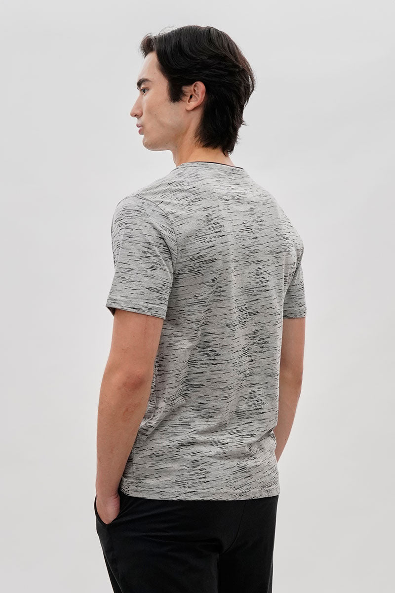 Canada Weather Gear Vintage Short Sleeve Henley Tee - Grey - Mens Tees & Tank Tops - International Clothiers