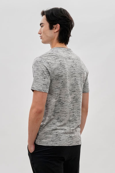 Canada Weather Gear Vintage Short Sleeve Henley Tee - Grey - Mens Tees & Tank Tops - International Clothiers