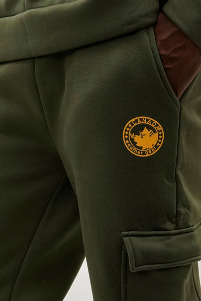 Canada Weather Gear Basic Cargo Joggers - Olive - Mens Joggers & Sweatpants - International Clothiers