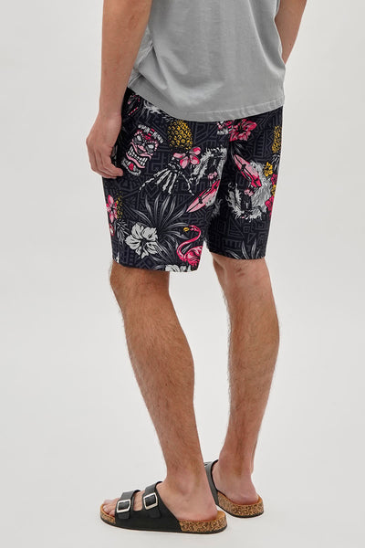 Canada Weather Gear Floral Swim Shorts - Black - Mens Shorts & Capris - International Clothiers