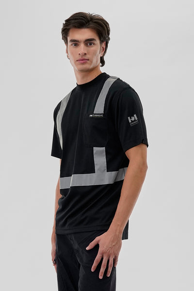 Canada Work Gear Hi-Vis Short Sleeve Tee - Black - Mens Tees & Tank Tops - International Clothiers