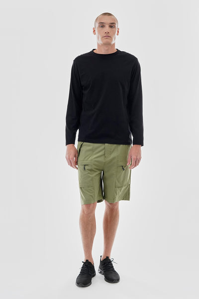 Canada Weather Gear Solid Belted Ripstop Cargo Shorts - Olive - Mens Shorts & Capris - International Clothiers