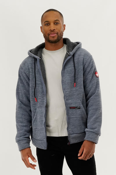 Canada Weather Gear Sherpa Lined Lightweight Jacket - Navy - Mens Lightweight Jackets - International Clothiers
