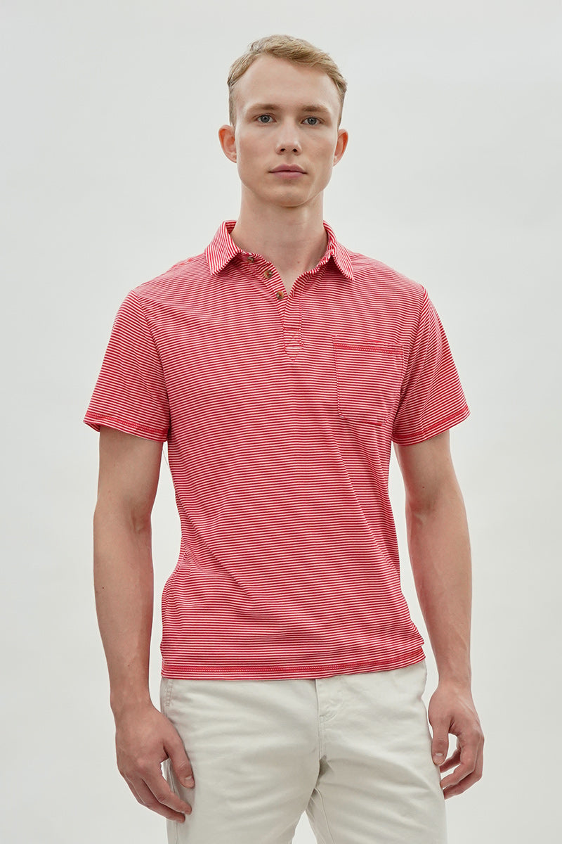 Canada Weather Gear Striped Polo Shirt