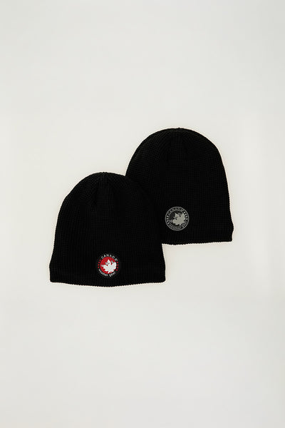 Canada Weather Gear Two-Pack Ribbed Hat - Black - Mens Hats - International Clothiers